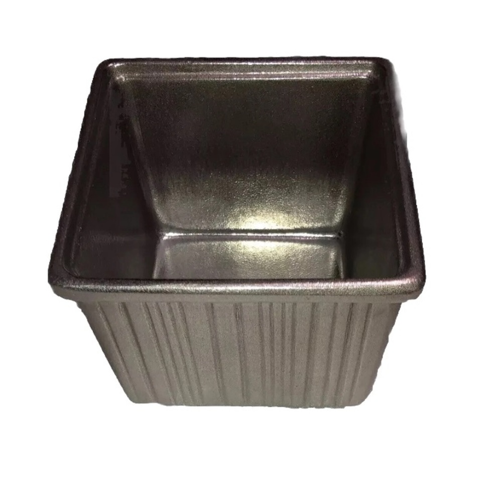 Bon Chef 9502P Pewter Glo Cast Aluminum Straight Sided Square Bowl 72 oz One